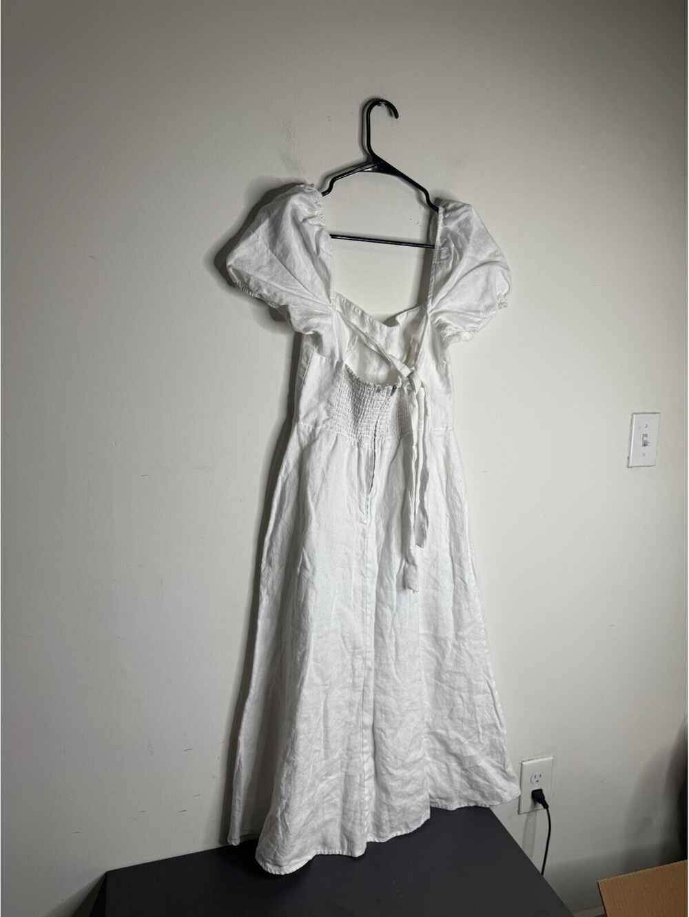 Reformation Belgium Linen Midi Dress - White - Picture 4 of 8